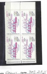 GERMANY BERLIN 9NB213-215 MNH BLOCKS OF 4 [D3]