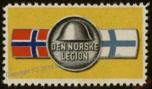 Norway Germany 1940s Army Norske Legion Norwegian Volunteer Label Stamp MN 76836