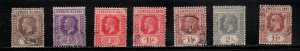 LEEWARD ISLANDS Scott # 61//68 Used - KGV Short Set