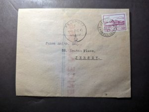 1943 England British Channel Islands Feldpost Cover Jersey CI Local Use