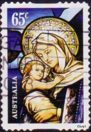 Australia 2014 Sc#4216 65c Christmas Madonna & Child USED-VG-NH.