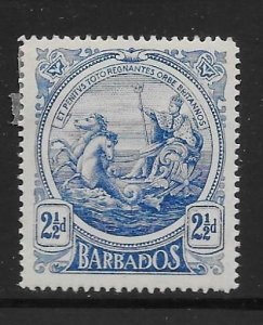 Barbados 131 2 1/ 2d Seal of Colony single Unused Hinged