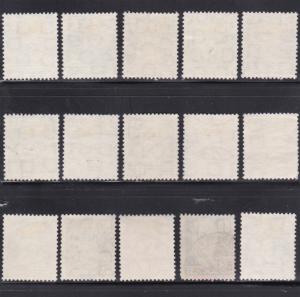 German Democratic Republic Scott #122-136 Used VF sk0158