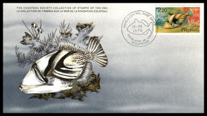 Philippines 1381 Fish on Card U/A FDC