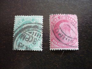 Stamps - India - Scott# 78-79 - Used Partial Set of 2 Stamps