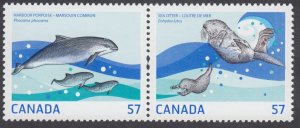 Canada- #2387dii  Marine Life Se-Tenant Pair, Joint Issue With Sweden - MNH