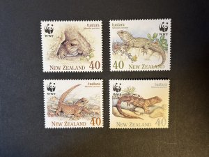 New Zealand: 1991  Endangered Species, The Tuatara,  MNH set