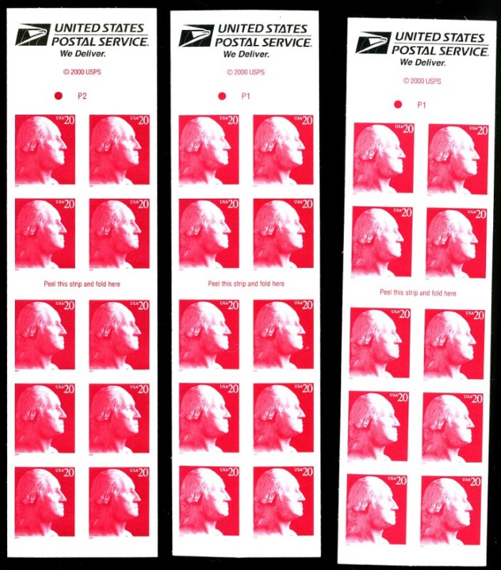 U.S. #3428, 3483 MINT BOOKLET PANES