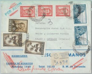 81439 - ARGENTINA - Postal History -  Registered AIRMAIL COVER to ITALY 1971