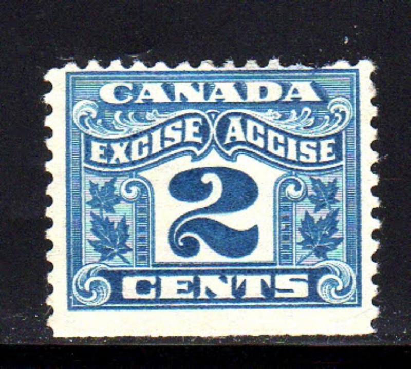 CANADA #FX36  1915  2c TWO LEAF EXCISE TAX        MINT  VF NH  NO GUM  a