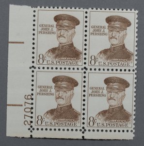 United States #1214 MNH XF Plate Block Gum Xtra Fine General Pershing