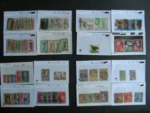 Belgium used collection assembled in sales cards