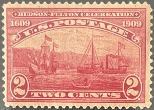 Scott #372 1909 2¢ Hudson-Fulton Celebration perf. 12 MNH OG F/VF