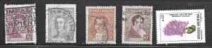 Argentina #(my6) Used 10 Cent Collection / Lot