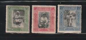 Jamaica B1-B3 Set MH Children, B1 Crease