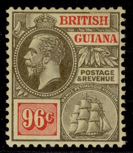 BRITISH GUIANA GV SG282, 96c black & red/yellow, M MINT. Cat £48.