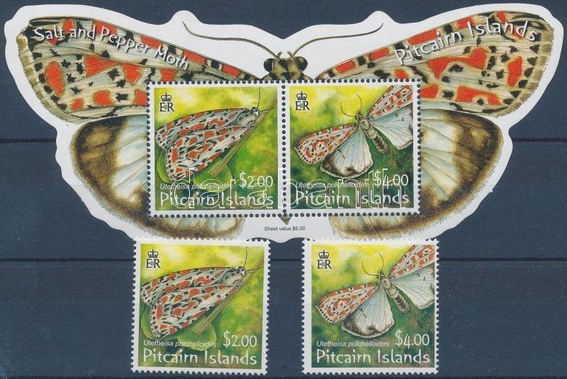 Pitcairn Islands stamp Butterflies set + block 2005 MNH Mi 678-679 + 39 WS205607