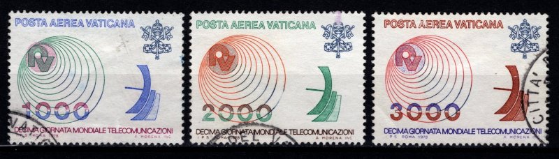 Vatican City 1978 Air Mail, Tenth World Telecommunications Day, Set [Used]