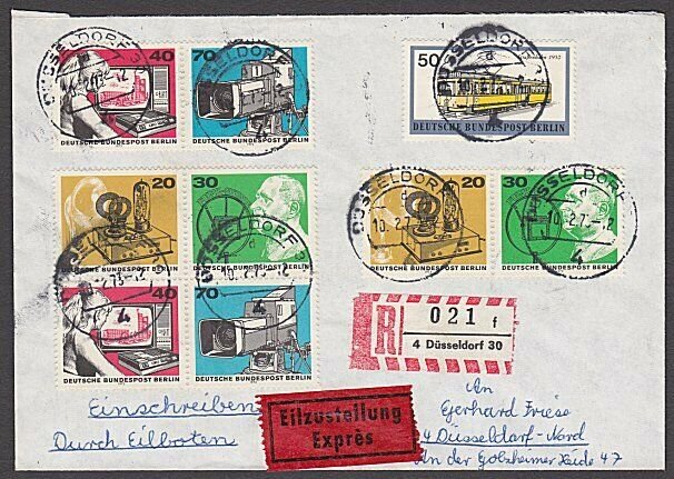 GERMANY 1973 Registered cover - Nice franking - ............................B464