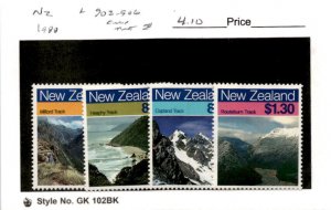 New Zealand, Postage Stamp, #903-906 Mint NH, 1988 Landscapes (AC)