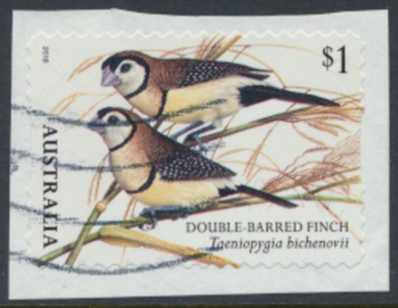 Australia  from Birds 2018 Used Double barred Finch see details & scan