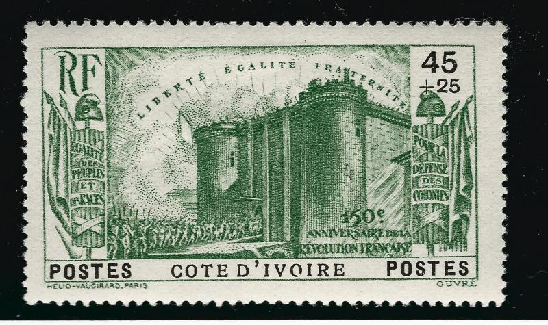 Ivory Coast French Revolution B3 VF hr $8.75...Make me an Offer!