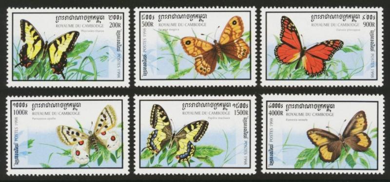 Cambodia Sc# 1721-6 MNH Butterflies