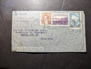 1949 Argentina Airmail Cover Buenos Aires to London NW 10 England via Air France