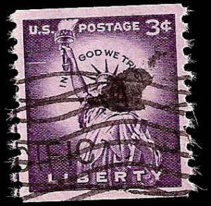 # 1057a DRY PRINT SMALL HOLES USED STATUE OF LIBERTY