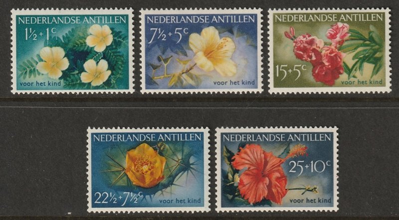 Netherlands Antilles 1955 Sc B21-5 set MLH*