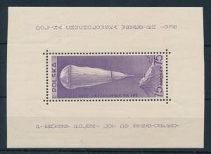 [97016] Poland 1938 Space Travel Stratosphere Balloon VF Sheet MNH