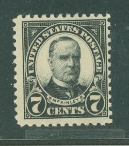 United States #559  Single