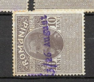 Romania: Early 1900s Fine Used Revenue Value NW-165248