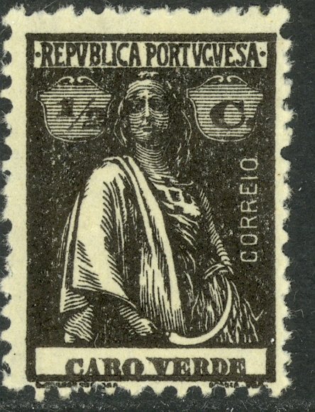 CAPE VERDE 1914-26 1/2c CERES Issue Sc 145 MH