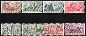 1946 Portugal Castles complete stamp set MH Sc# 662 669 