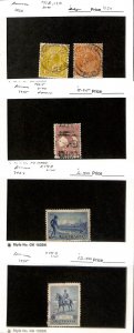 Australia Postage Stamp, #118, 120, 125, 143, 153 Used, 1933-35 (AF)