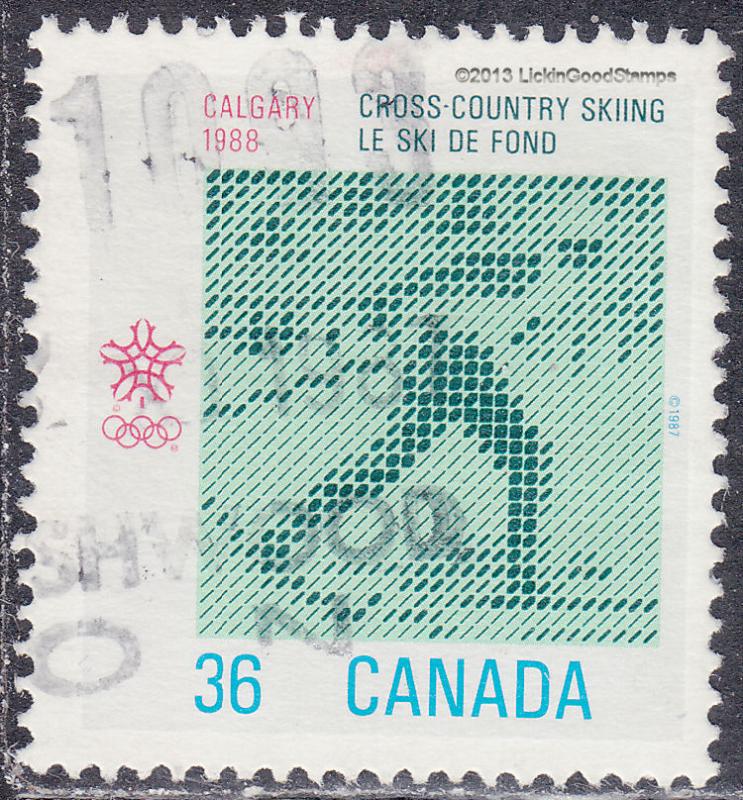 Canada 1152 USED 1987 Olympic Cross Country Skiing 36¢