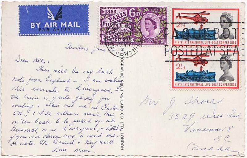 Great Britain 6d Paris Postal Conference and 2 1/2d Life Boat Conference (2) ...