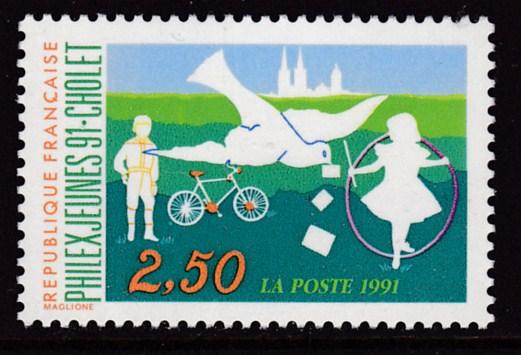 France 1991 Scott 2243  2.50fr.Youth Stamp Exhibit Cholet  VF/NH