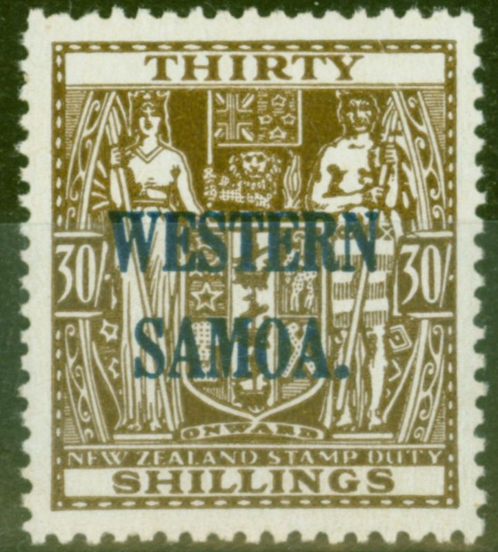 Western Samoa 1948 30s Brown SG211 Fine MNH