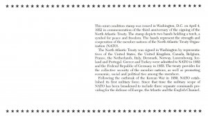 THE HISTORY OF THE U.S. IN MINT STAMPS NORTH ATLANTIC TREATY PACT