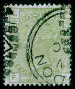 SG153, 4d sage-green plate 15, FINE USED, CDS. Cat £325. FL 