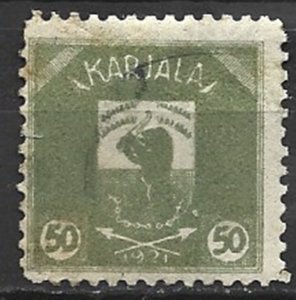 COLLECTION LOT 15062 KARELIA #6 MH 1922 CV+$16