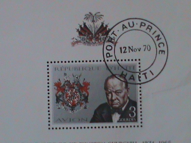 HATI-1965-INMEMORY OF SIR WINSTON CHURCHILL CTO S/S VF-FANCY POSTAL CANCEL