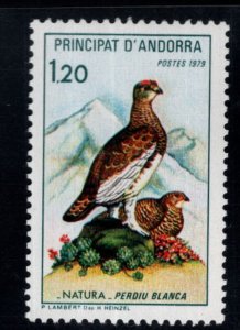 (French) Andorra Scott 268 MNH** Partridges stamp.