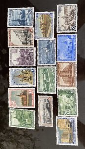 Russia 1947 SC #1132-1146 MH OG  Moscow 800th Anniversary Set