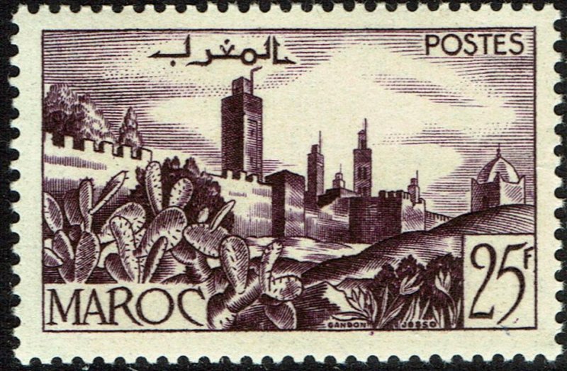 French Morocco #300  MNH - Walled City (1954)