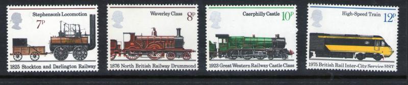 GB QEII Railways  1975 SG984/87 Superb MNH condition.