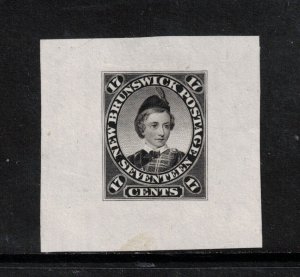 New Brunswick #11DP (Minuse & Pratt #11P1) Extra Fine Die Proof In Black