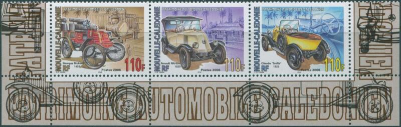 New Caledonia 2006 SG1371-1373 Vintage Cars strip MNH